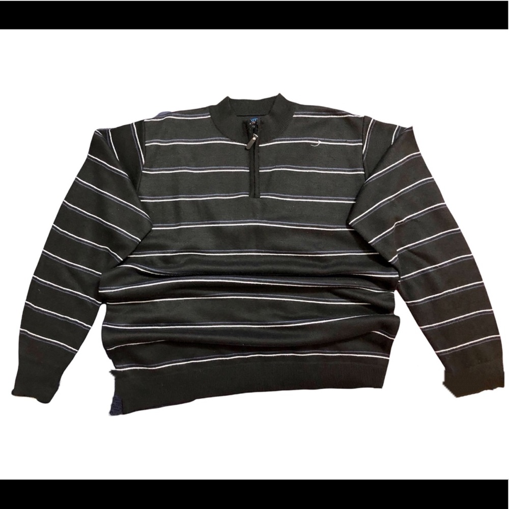 EUC Mens Black Striped Sweater!!